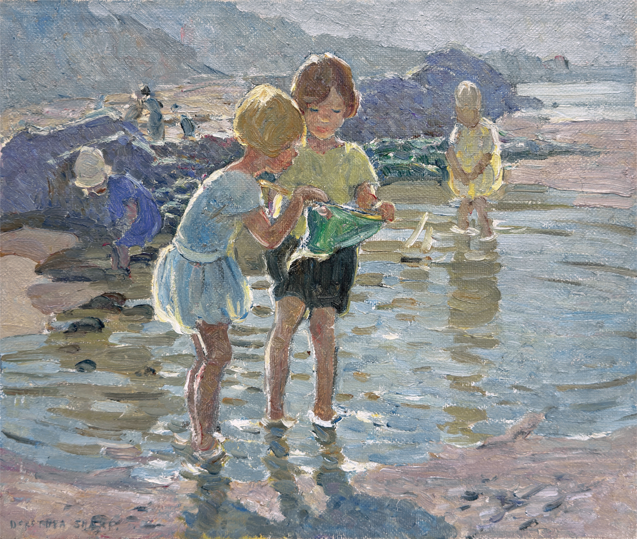 Children Paddling